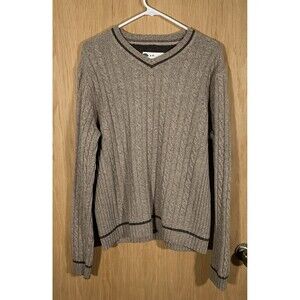 Vtg Gap Cable Knit Sweater Men's M Brown GrandpaCore Fisherman Academia Preppy